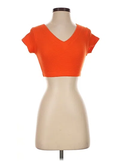 Pre-owned Mwl By Madewell Short Sleeve T-shirt In Orange