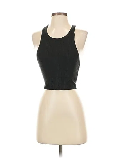 Pre-owned Mwl By Madewell Sleeveless Top Black Halter Neckline Tops