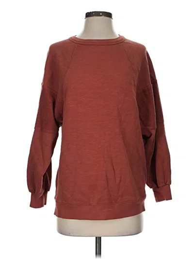 Pre-owned Mwl By Madewell Sweatshirt In Burgundy