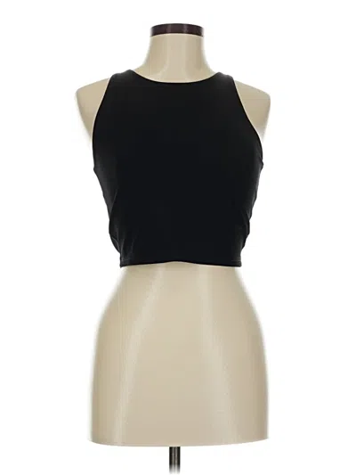 Pre-owned Mwl By Madewell Tank Top Black Halter Neckline Tops