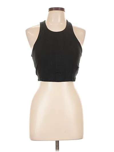 Pre-owned Mwl By Madewell Tank Top Black Halter Neckline Tops
