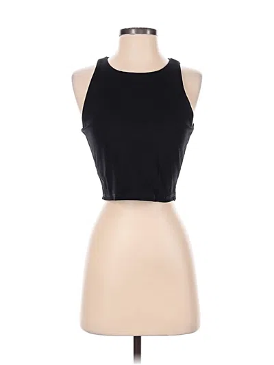 Pre-owned Mwl By Madewell Tank Top Black Halter Neckline Tops