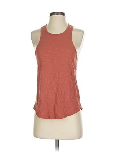 Pre-owned Mwl By Madewell Tank Top Brown Halter Neckline Tops