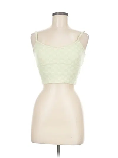 Pre-owned Mwl By Madewell Tank Top Green Square Neckline Tops
