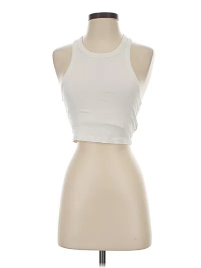 Pre-owned Mwl By Madewell Tank Top Ivory Halter Neckline Tops