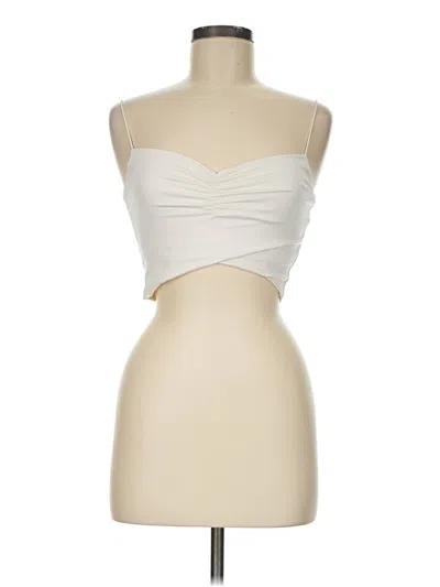 Pre-owned Mwl By Madewell Tube Top Ivory Strapless Neckline Tops