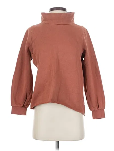 Pre-owned Mwl By Madewell Turtleneck Sweater In Brown