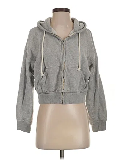 Pre-owned Mwl By Madewell Zip Up Hoodie In Gray