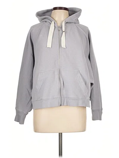 Pre-owned Mwl By Madewell Zip Up Hoodie In Gray