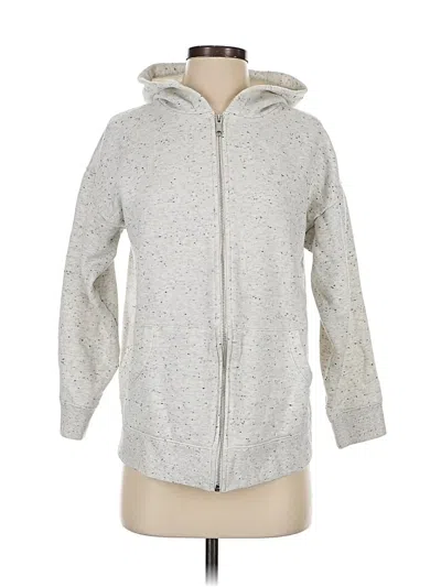 Pre-owned Mwl By Madewell Zip Up Hoodie In Silver