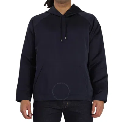 Mworks Men's Navy Hooded Sweatshirt In Blue
