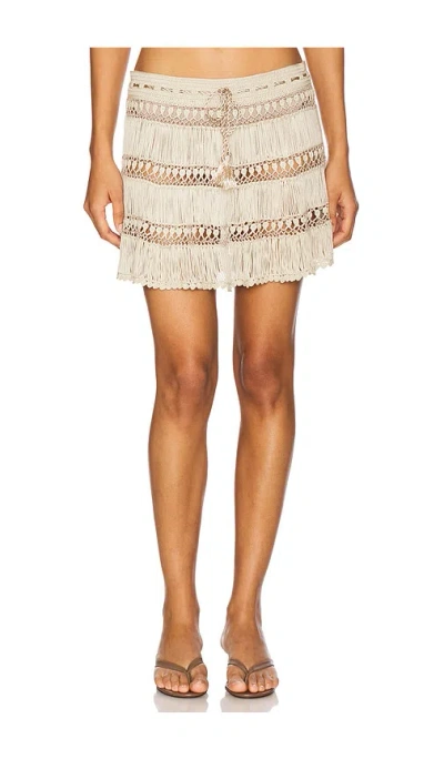 My Beachy Side Bonbon Hand-crocheted Skirt In 石色