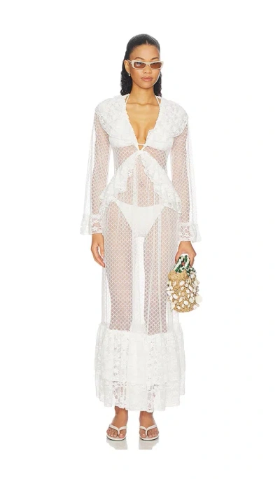 My Beachy Side Laurel Maxi Dress In White