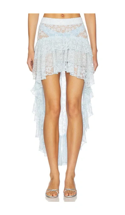 My Beachy Side Lotus Skirt In Blue