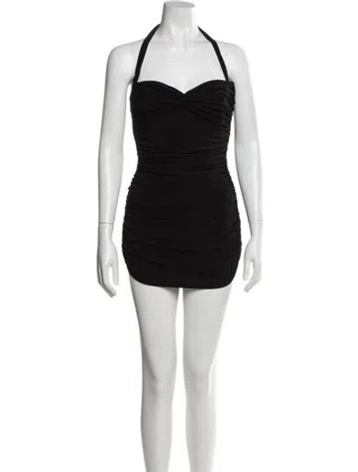 Pre-owned My Beachy Side One-piece In Black