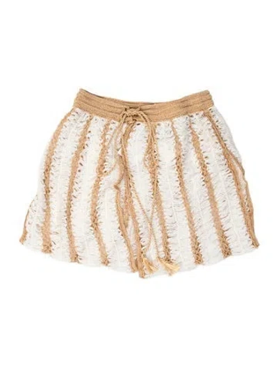 Pre-owned My Beachy Side Striped Cover-up In Neutrals