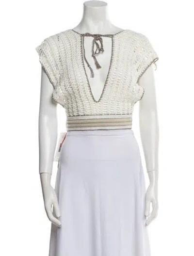 Pre-owned My Beachy Side Striped Cover-up W/ Tags In Neutral