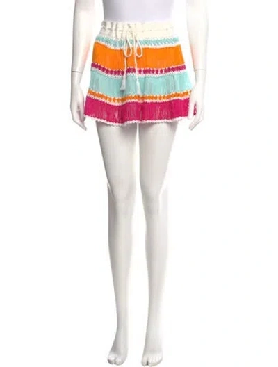 Pre-owned My Beachy Side Striped Mini Skirt In Black