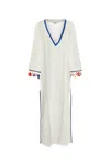 My Beachy Side White Crochet Anouk Caftan