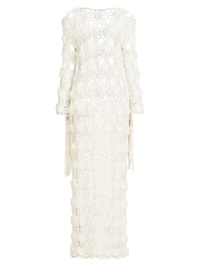 My Beachy Side Women's Luna Crochet Cover-up Dress In Multi