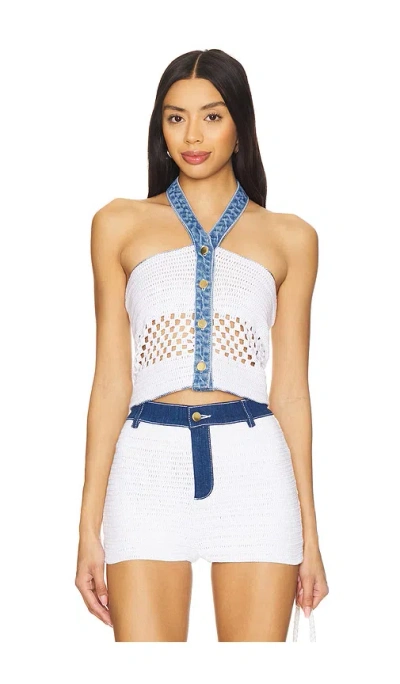My Beachy Side X Revolve Muse Crop Top In White