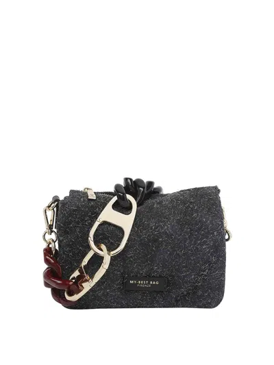 My Best Bag Firenze Black Logo Shoulder Strap