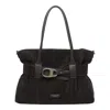 My Best Bag Firenze Double Handle Suede Shoulder Tote Bag In Pattern