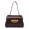 My Best Bag Firenze Versatile Leather Shoulder Bag And Strap In Burgundy