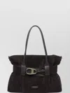My Best Bag Firenze Double Handle Suede Shoulder Tote Bag In Pattern