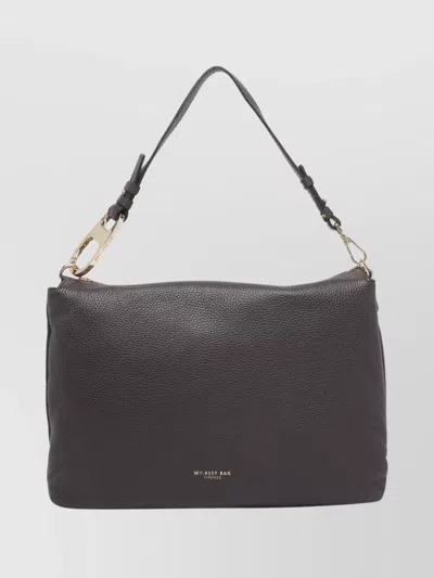 My Best Bag Firenze Leather Shoulder Bag Adjustable Strap In Brown