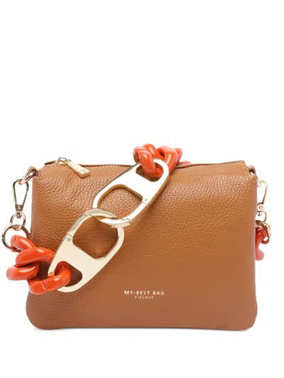 My Best Bag Firenze Leather Shoulder Bag In Brown
