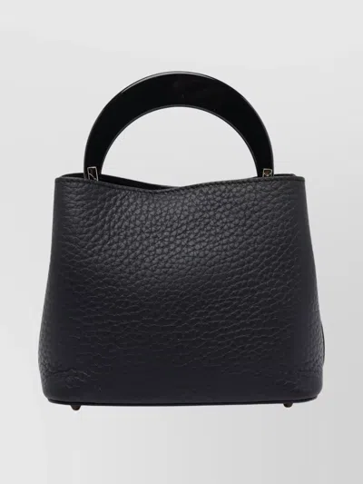 My Best Bag Firenze Textured Leather Shoulder Bag With Gold Hardware