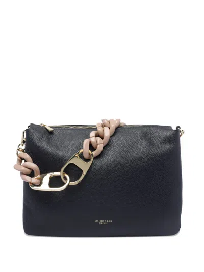 My Best Bag Leather Shoulder Bag In Blue