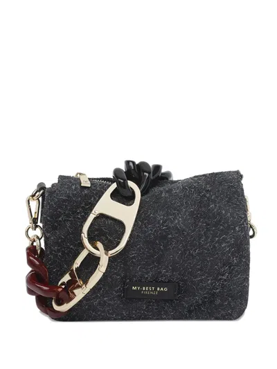 My Best Bag Logo-detail Chain-strap Shoulder Bag In Black