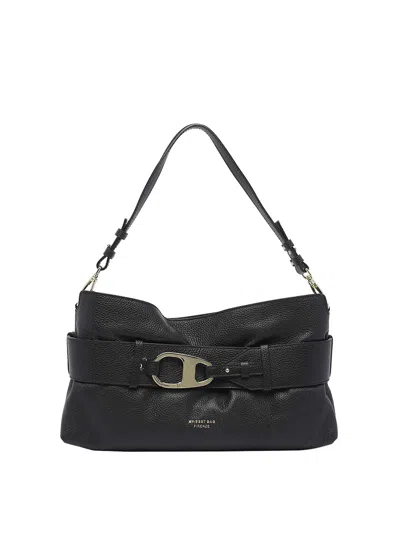 My Best Bag Logo Shoulder Bag In Black