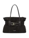 My Best Bag Magnetic-closure Double-handle Shoulder Bag In Brown