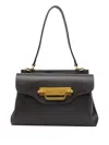 My Best Bag Magnetic-closure Leather Shoulder Bag In Black