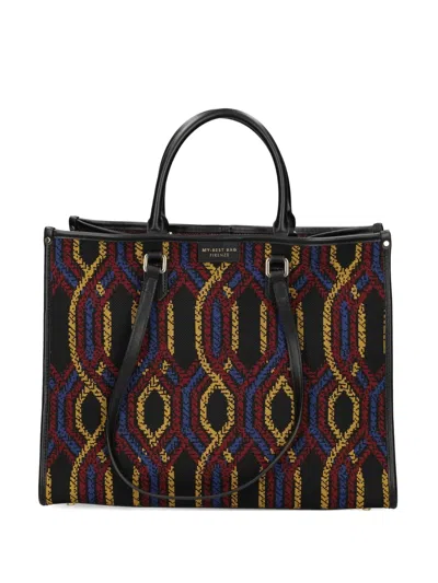 My Best Bag Patterned Tote Bag In Multi