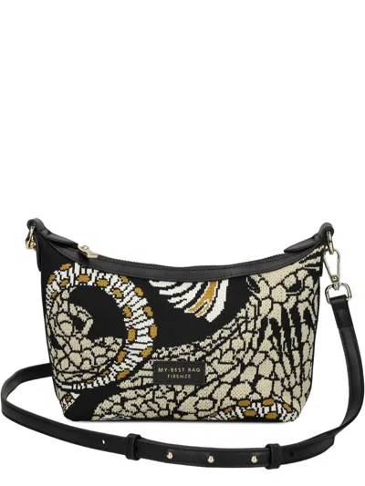 My Best Bag Print Shoulder Bag In Black