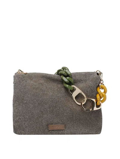 My Best Bag Taupe Logo Shoulder Bag In Sand
