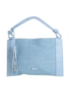 My Best Bag My-best Bag Woman Handbag Sky Blue Size - Leather, Textile Fibers