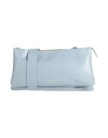 My-best Bags Woman Cross-body Bag Sky Blue Size - Leather In Blue