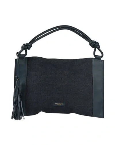 My-best Bags Woman Handbag Blue Size - Leather, Textile Fibers