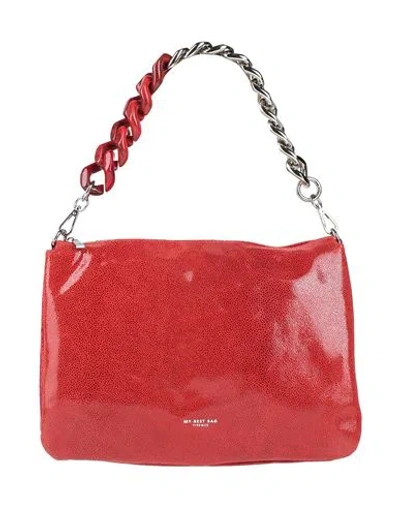 My-best Bags Woman Handbag Red Size - Leather