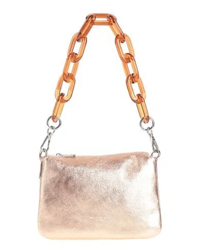 My-best Bags Woman Handbag Rose Gold Size - Leather