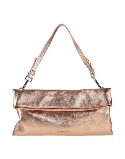 My-best Bags Woman Handbag Rose Gold Size - Leather