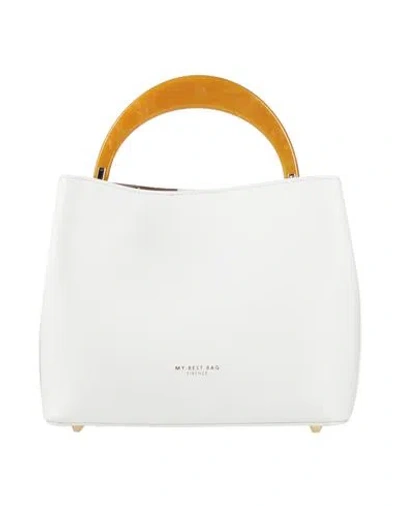 My-best Bags Woman Handbag White Size - Leather