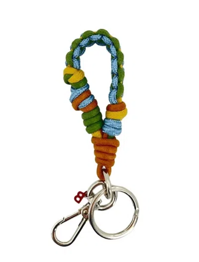 My Bob Women's Harold Key Ring In Green/blue/camel Mix In Multi