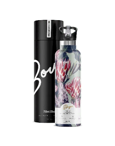 My Bougie Bottle Women's Green / Red Protea In Green/red
