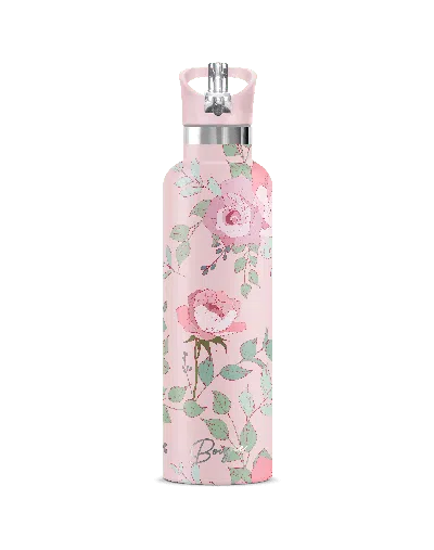 My Bougie Bottle Women's Pink / Purple Blossom Rose Insulated Water Bottle